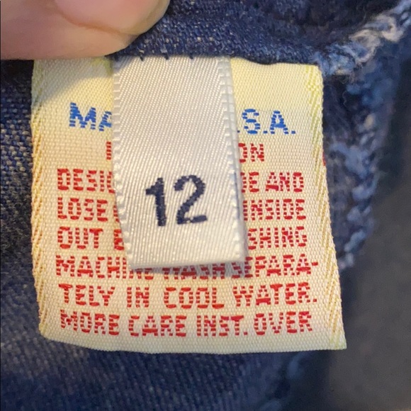 Vintage tag Calvin Klein Modest Jean Skirt 12 - Picture 4 of 8